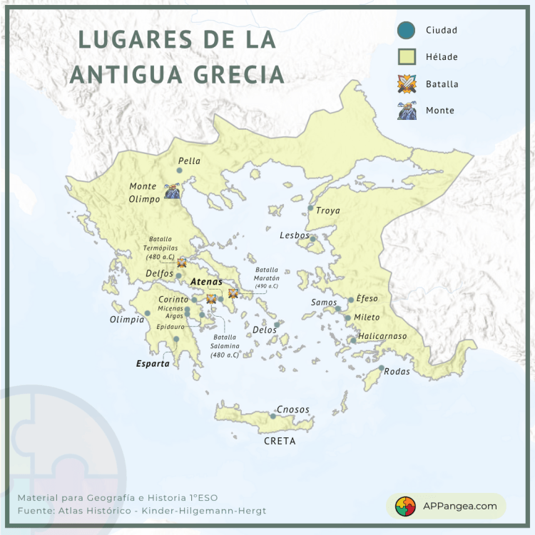 Antigua Grecia - Hélade - Geografía e Historia 1ºESO