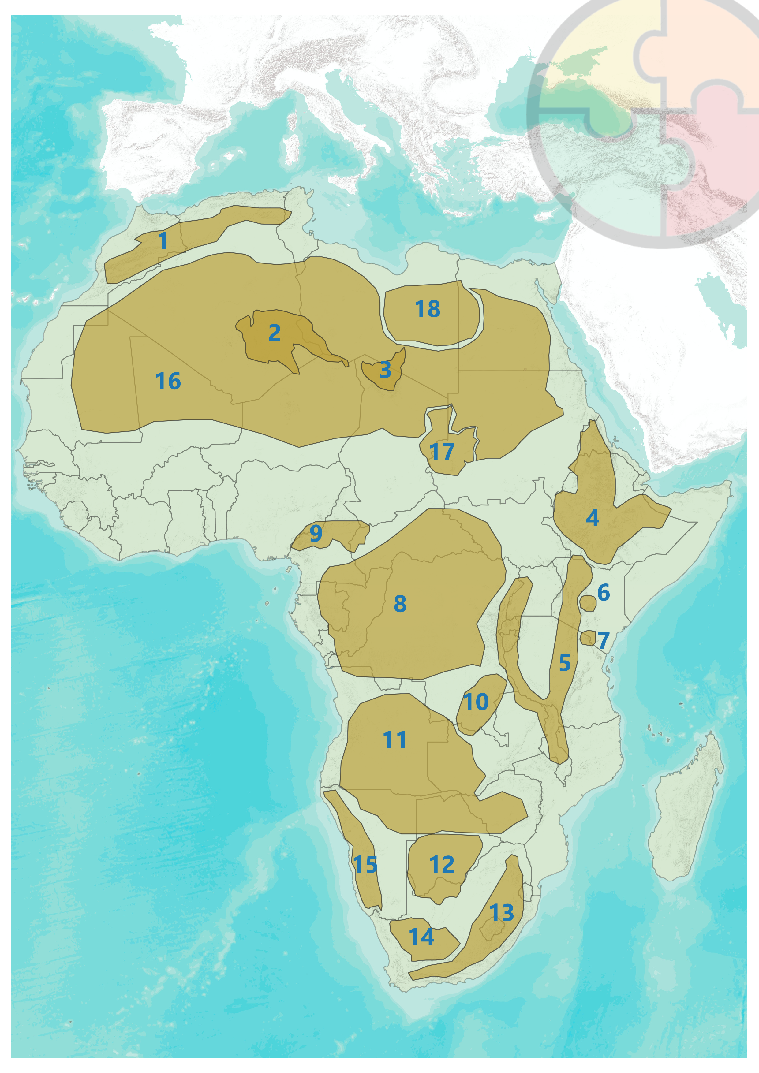 Relieve de África. Prueba de Evaluación. Geografía e Historia 1ºESO