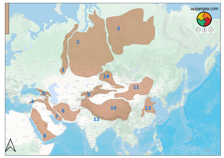 Prueba de Evaluación. Mapa físico relieve de Asia. Geografía e Historia 1ºESO