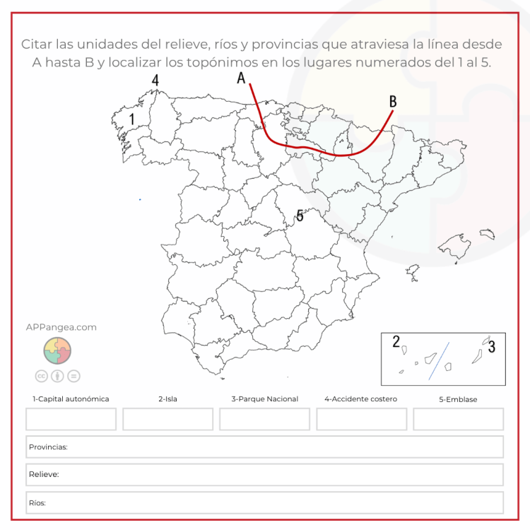 Práctica localización Geografía de España 21