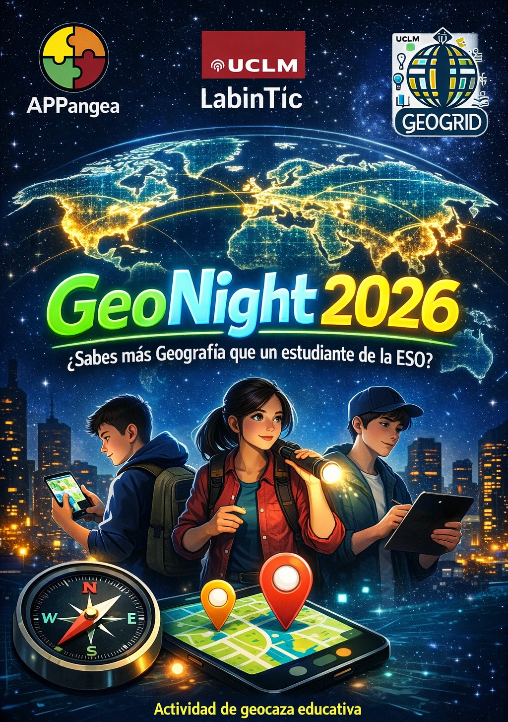 GeoNight 2026 con APPangea
