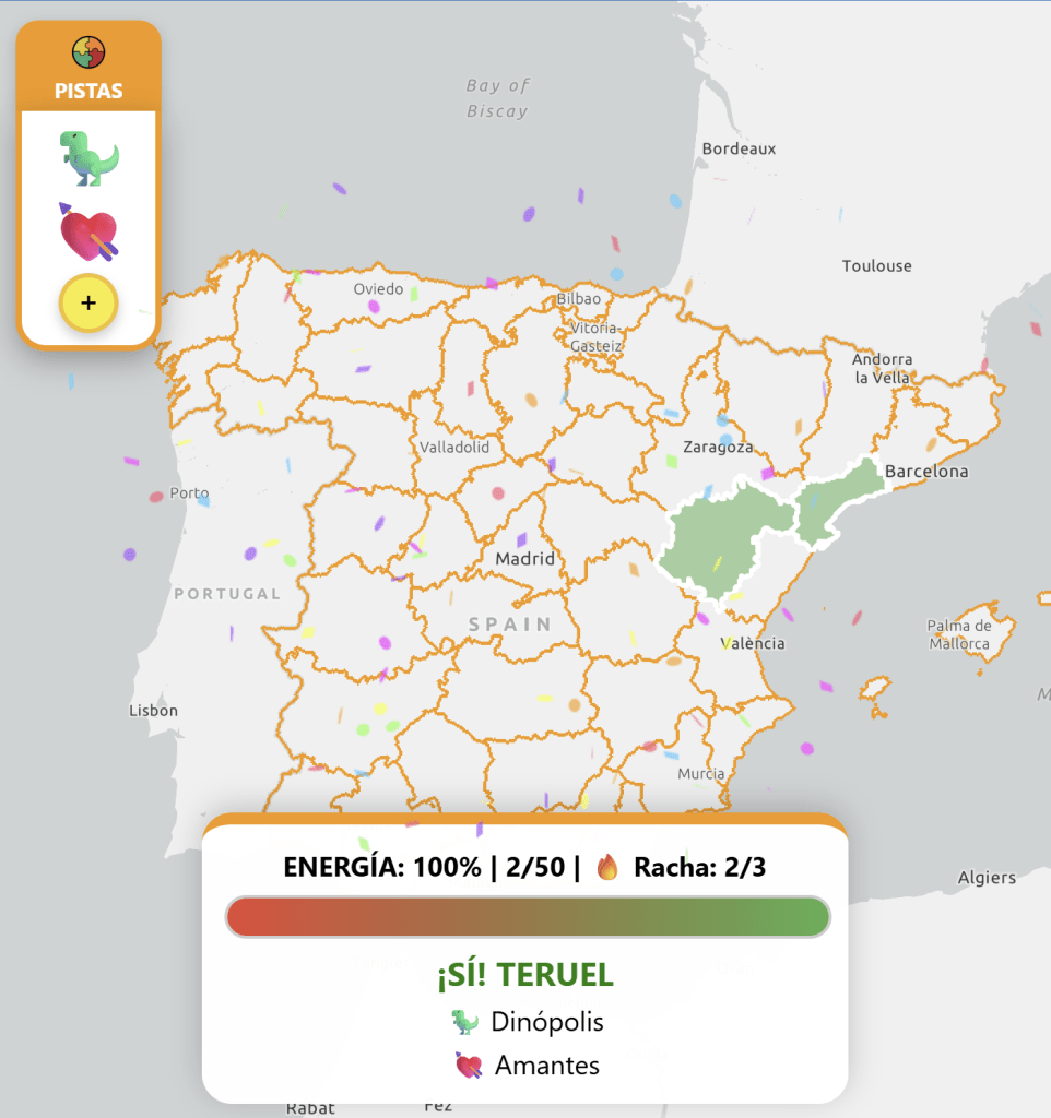 MiniJuego Adivina la provincia con emojis